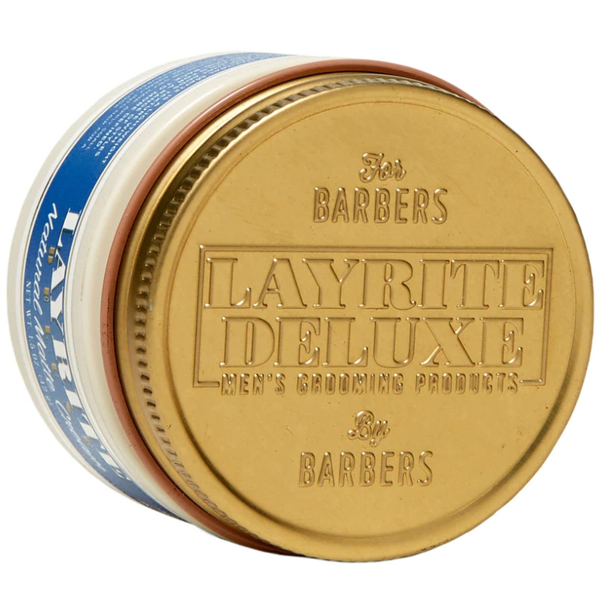 Pot de Crème Mat Naturelle Layrite 222g avec couvercle ouvert
