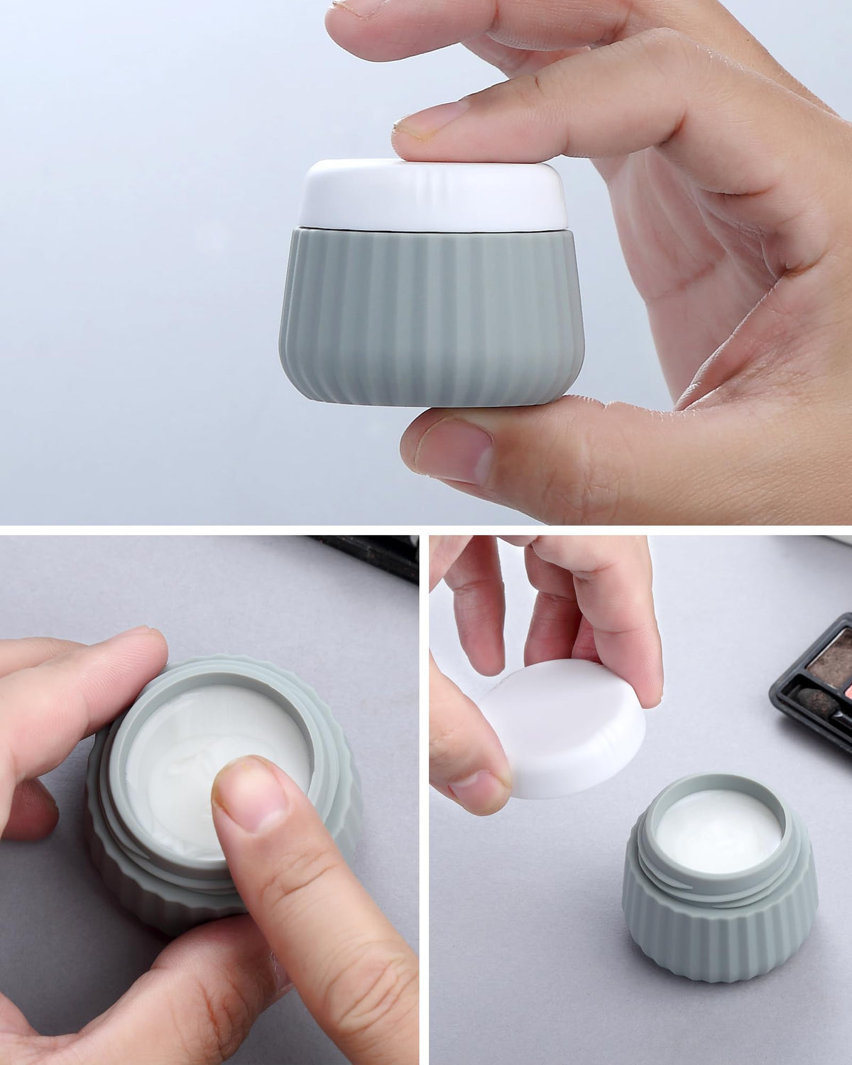 Pot en silicone Mrsdry de 1 oz en vue de près