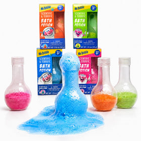 Potions de bain Mr. Bubble en pack de 4 avec bécher coloré
