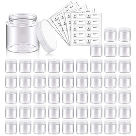 Pots en plastique Eternal Moment 2 OZ avec couvercles transparents