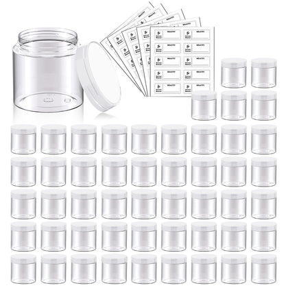 Pots en plastique Eternal Moment 2 OZ avec couvercles transparents