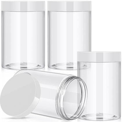 Pots en plastique Patelai de 27 oz avec couvercles transparents