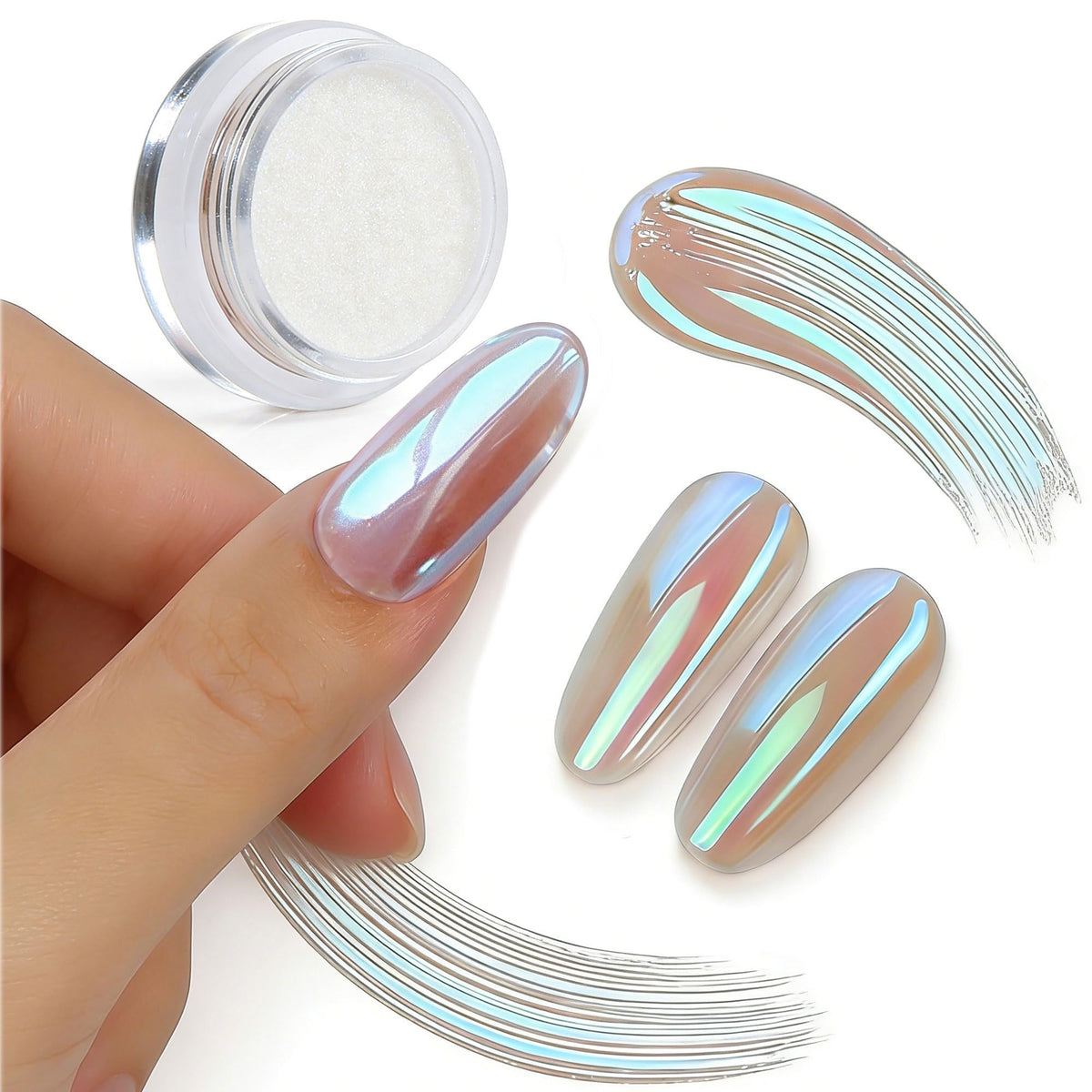Poudre à ongles chromée Artdone Moonlight 0,3g vue de face