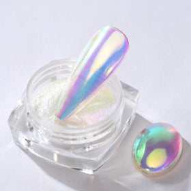 Poudre à ongles chromée licorne Pretty Diva 0,3g vue de face