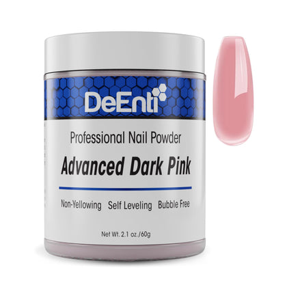 Poudre acrylique rose foncé DeEnti 2oz, vue avant