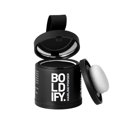 Poudre Boldify pour racines couleur noire 10g vue de face