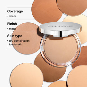 Poudre Clinique Stay-Matte ouverte avec texture visible