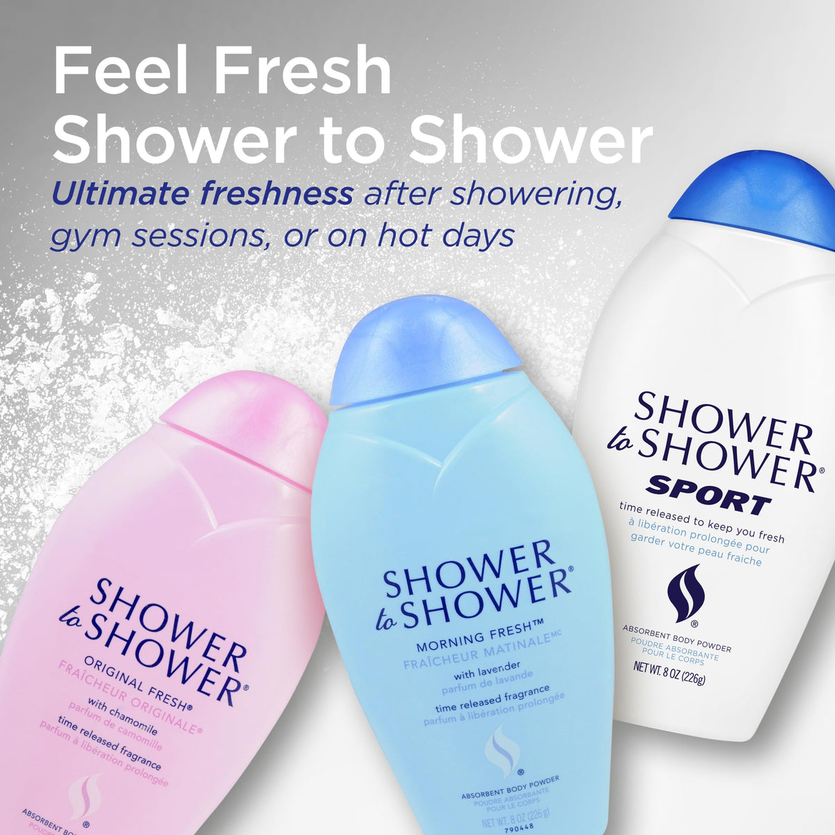 Poudre corporelle Shower To Shower avec lavande