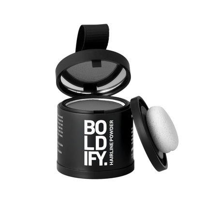 Poudre de couverture racines Boldify couleur grise vue de face