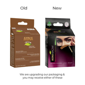 Poudre de henné MinaiBrow dans le kit, couleur Brun Clair