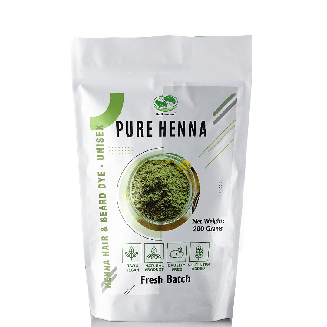 Poudre de henné The Henna Guys 230g vue de face avec emballage