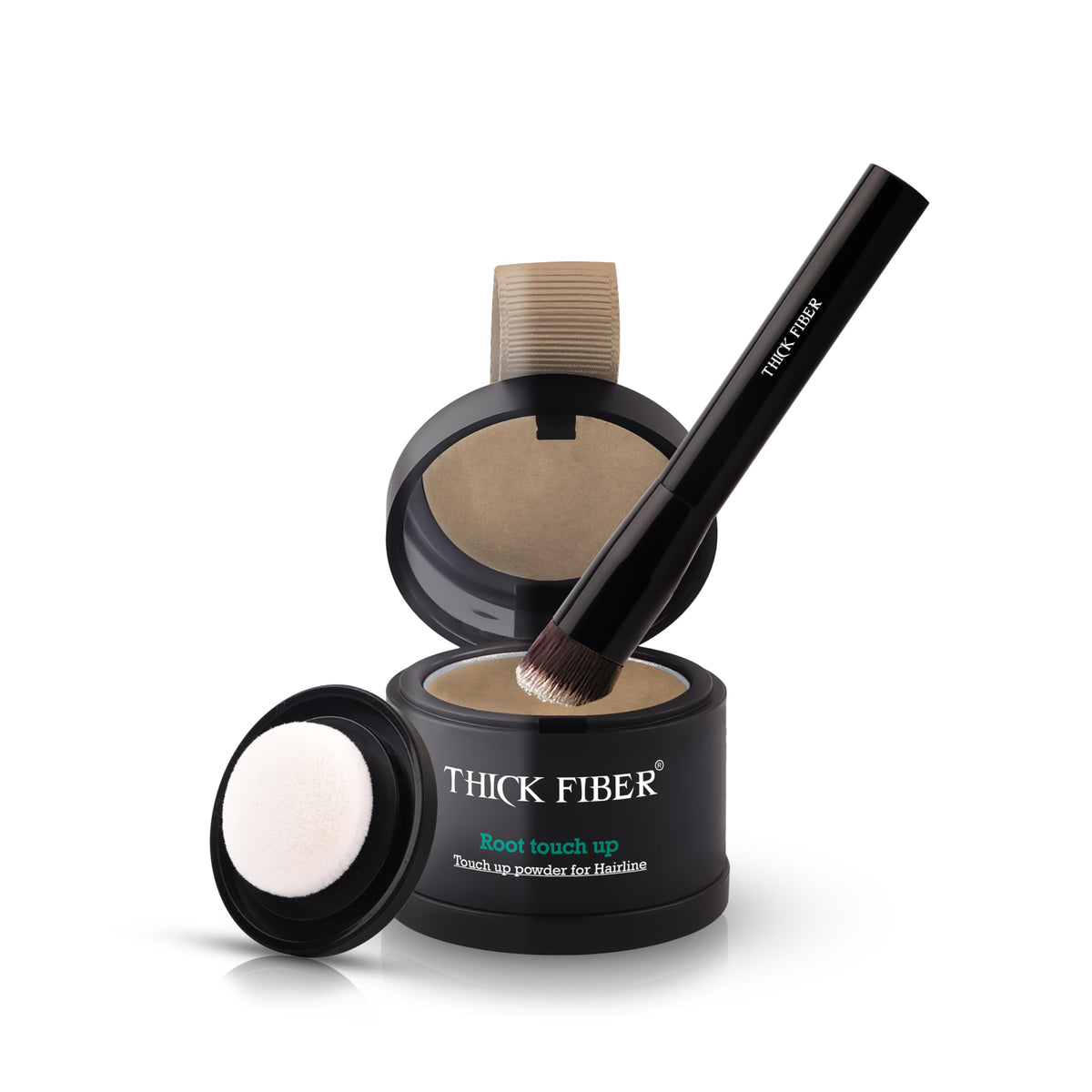 Poudre de Retouche Racines Thick Fiber modèle blonde vue de face