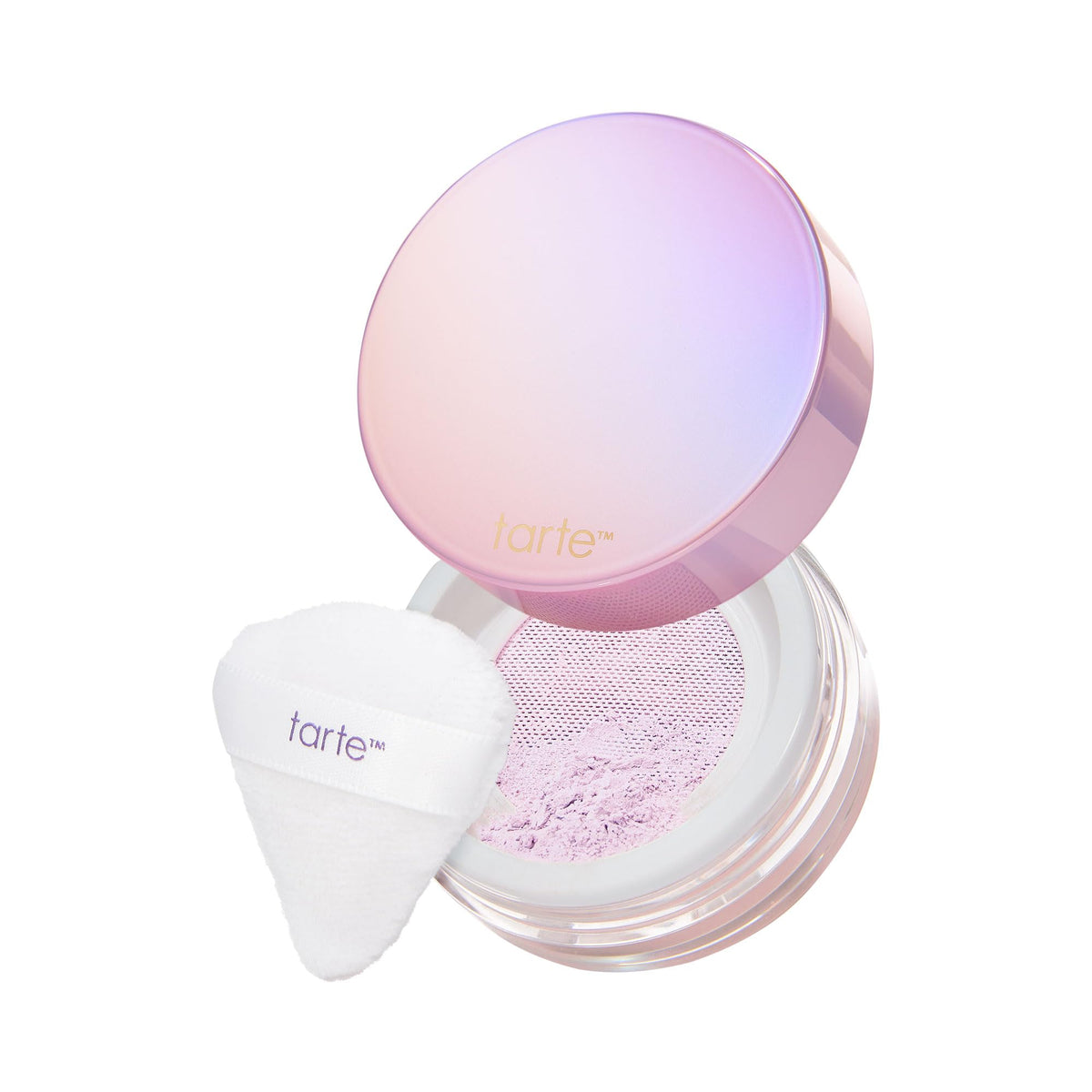 Poudre fixante creaseless de tarte couleur lavande vue de face