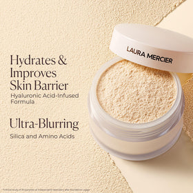 Poudre Fixatrice Laura Mercier en usage quotidien
