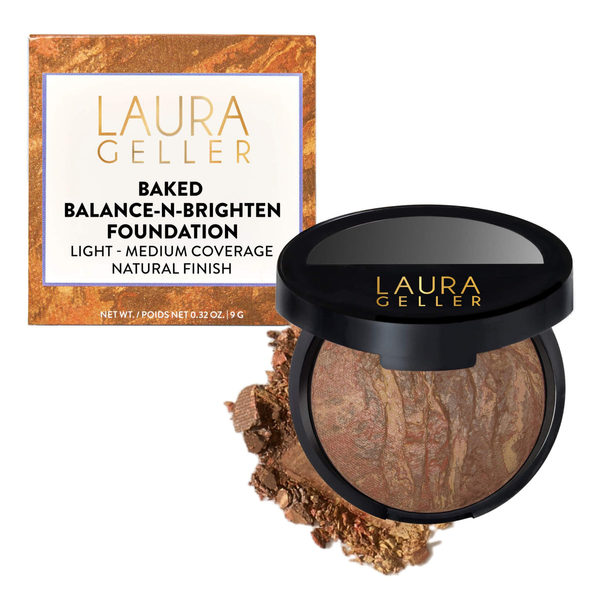 Poudre fond de teint LAURA GELLER Baked Balance-n-Brighten Deep vue de face