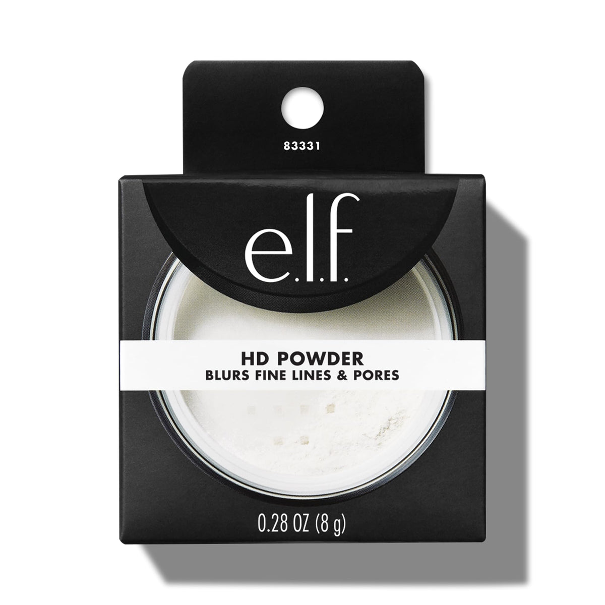 Poudre haute définition e.l.f. sur une table de maquillage
