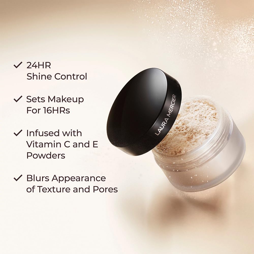Poudre Libre Translucide Laura Mercier sur un fond neutre