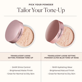 Poudre Libre Ultra-Blur de Laura Mercier sur fond neutre
