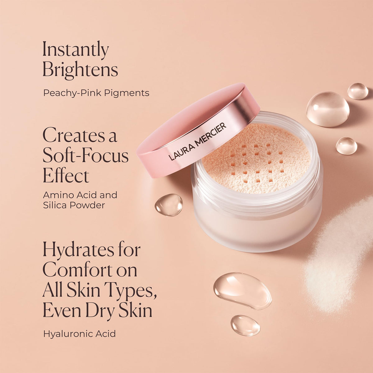 Poudre Libre Ultra-Blur de Laura Mercier sur un pinceau