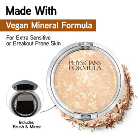 Poudre Minérale Physicians Formula sur une peau avec un teint naturel