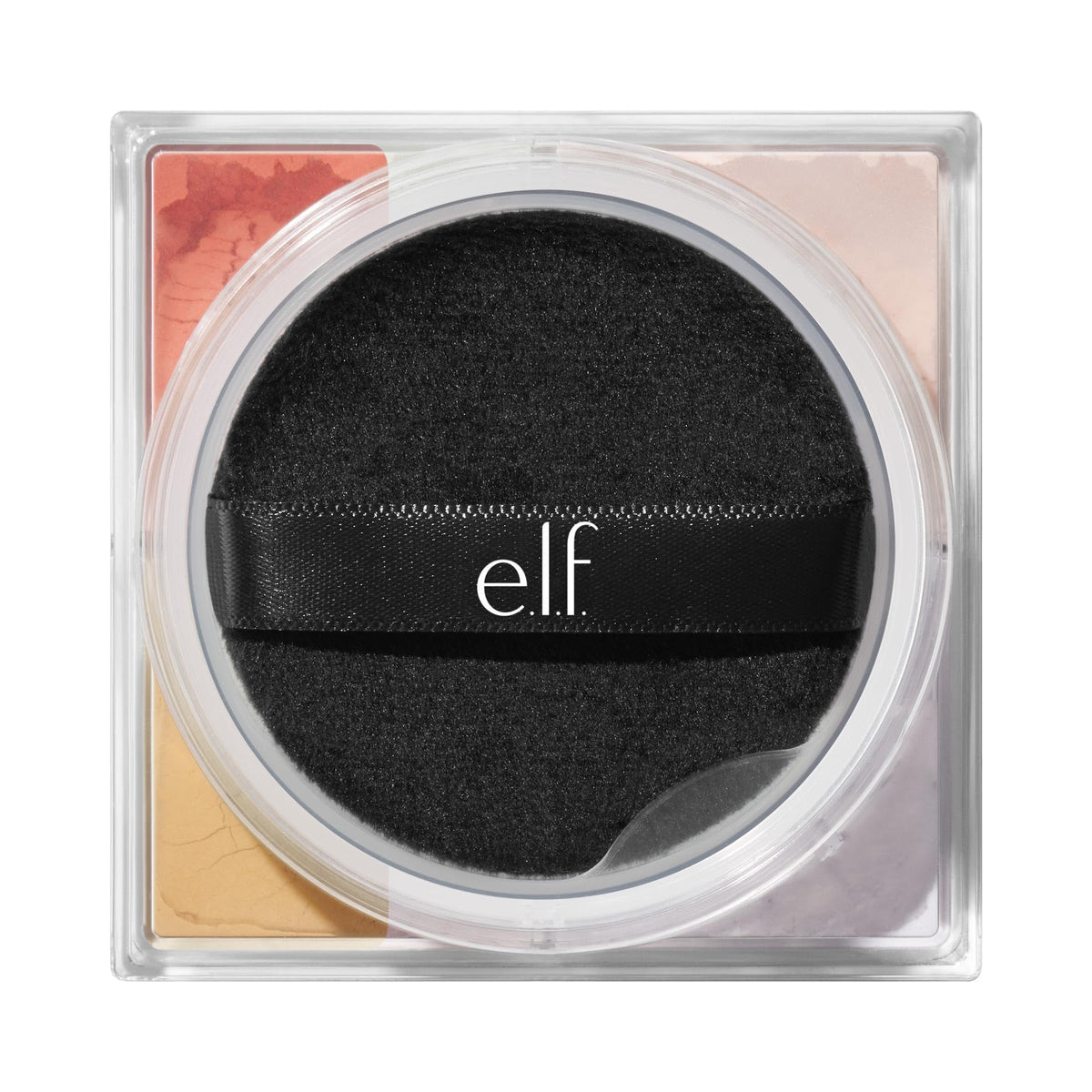 Poudre Quad Set it Bright d'e.l.f. ouverte montrant les teintes