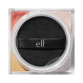 Poudre Quad Set it Bright d'e.l.f. ouverte montrant les teintes