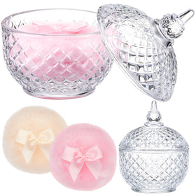 Poudres à maquillage Tioncy avec conteneur en verre transparent