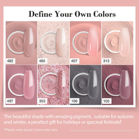 Poudres colorées du Kit de Poudre à Tremper AZUREBEAUTY