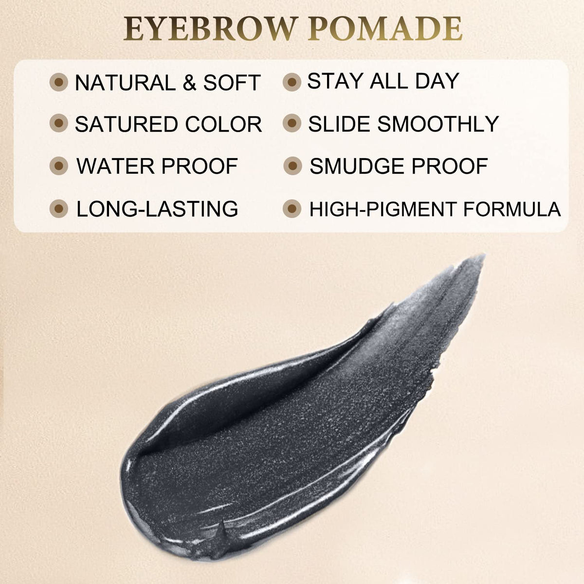 Poudrier à sourcils LAVONE - vue du produit ouvert