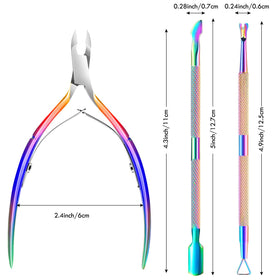 Pousse-cuticules XUNXMAS à tête plate et aigüe