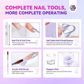 Pratique avec des doigts d'entraînement du kit d'ongles