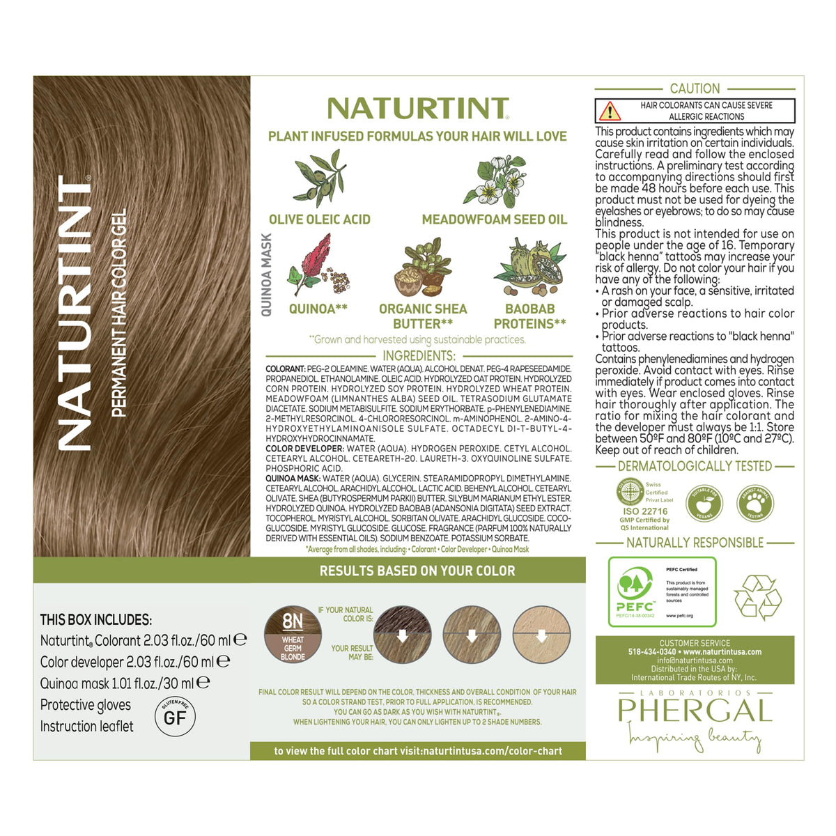 Présentation de la boîte de coloration Naturtint 8N