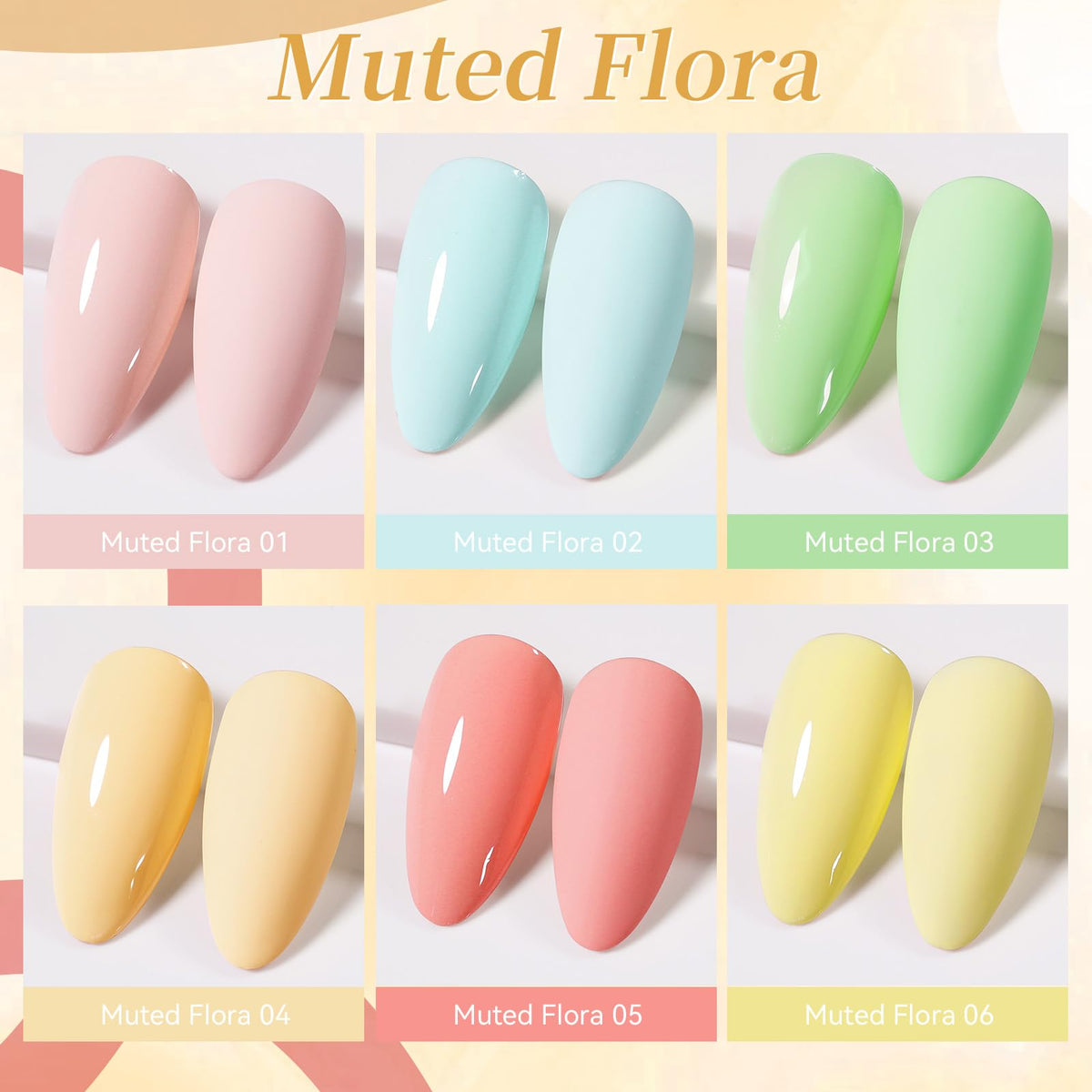 Présentation des bouteilles de vernis gel Born Pretty