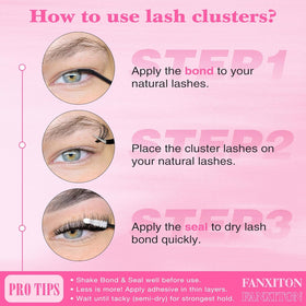 Présentation des cils naturels du Kit FANXITON