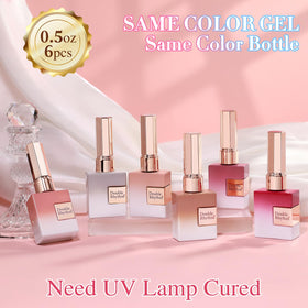 Présentation des flacons de vernis gel Double Rhythm