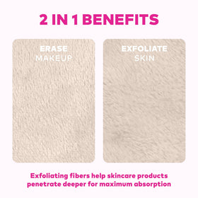 Présentation des lingettes MakeUp Eraser avec fond neutre