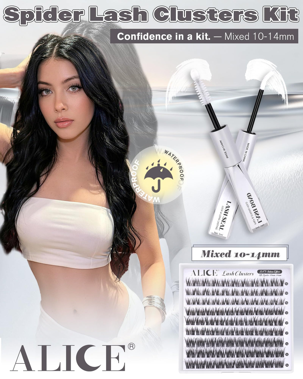 Présentation du Kit de Cils Wispy ALICE avec accessoires