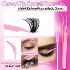 Présentation du kit de cils YIDUO avec tous les accessoires