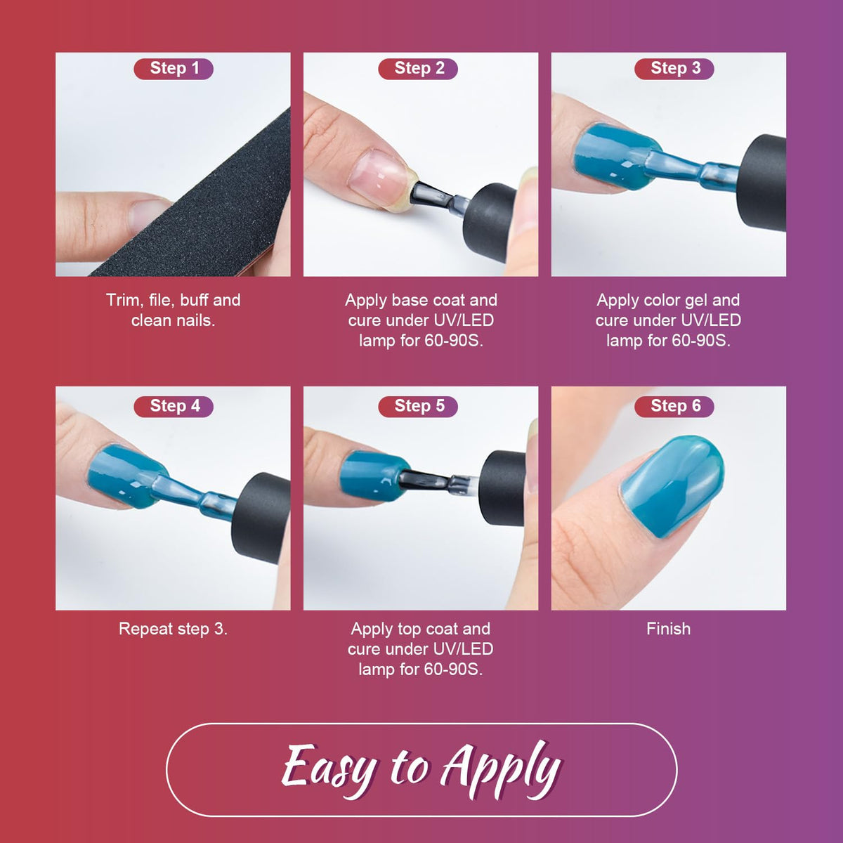Présentation du kit de vernis à ongles gel JODSONE