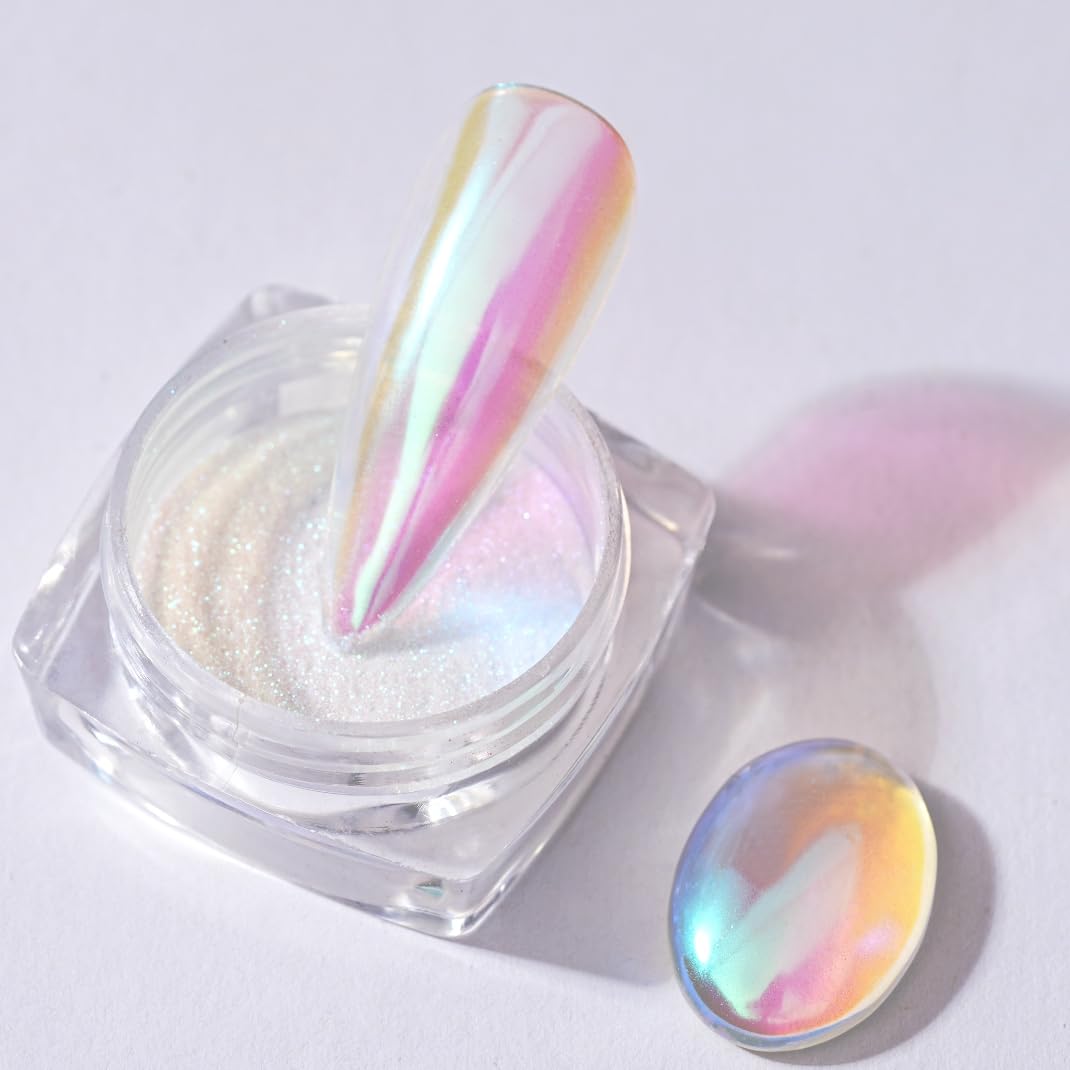 Pretty Diva Poudre Chromée 0,3g vue avant avec couvercle transparent