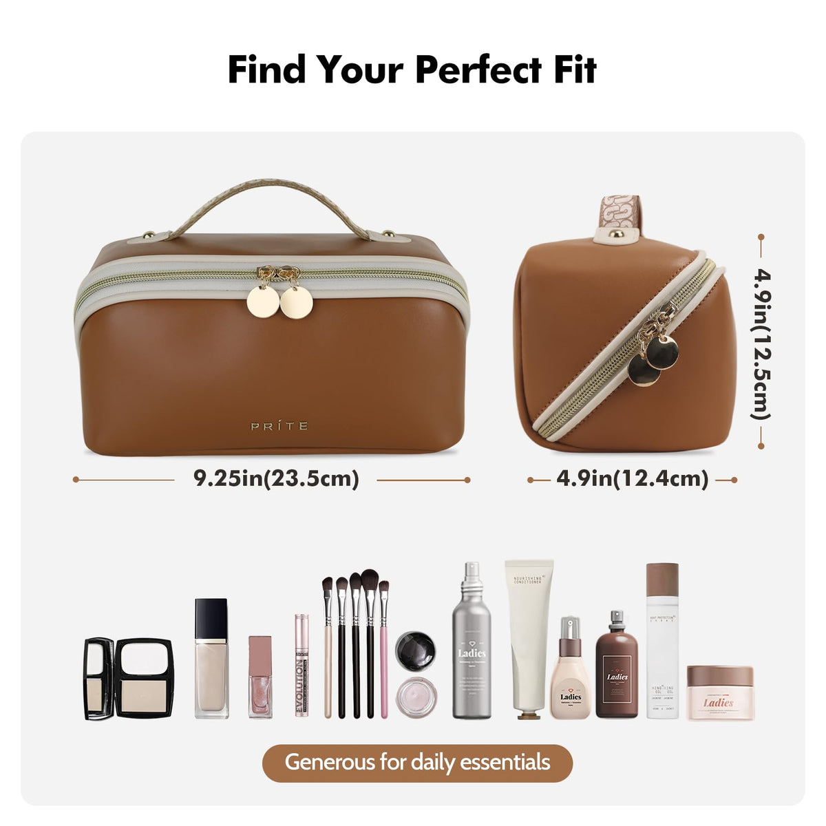 Prite trousse de maquillage fermée, couleur chic