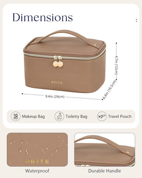 Prite Trousse de Maquillage Voyage sur un plan de travail