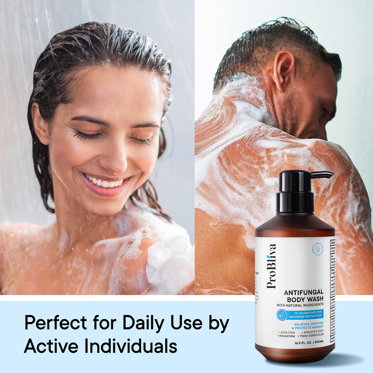 ProBliva gel douche antifongique en environnement sportif
