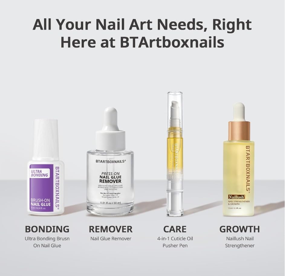 Processus d'application des faux ongles BTARTBOXNAILS