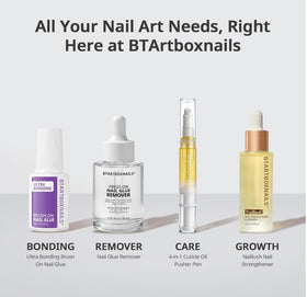 Processus d'application des faux ongles BTARTBOXNAILS