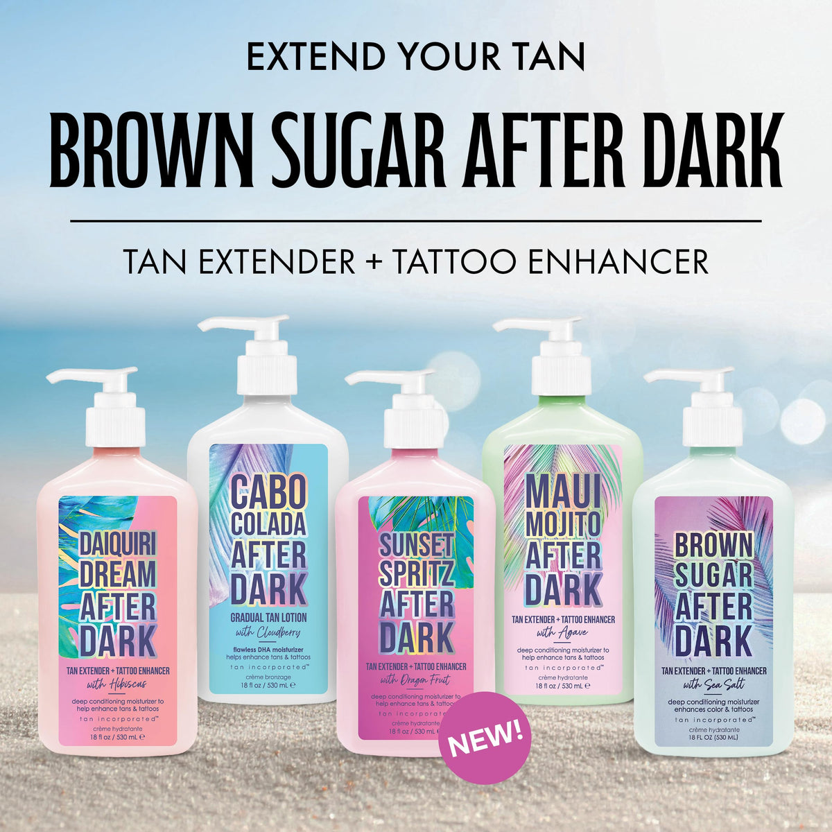 Produit Brown Sugar avec ingrédients naturels en arrière-plan