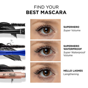 Produit de beauté IT Cosmetics, mascara Superhero en gros plan