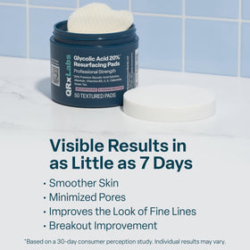 Produit QRxLabs avec extraits de thé vert et calendula
