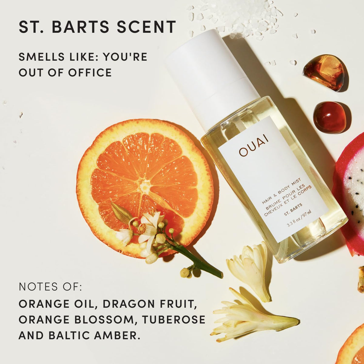 Produits complémentaires St. Barts avec spray OUAI