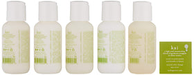 Produits de bain kai dans des flacons de 60 ml avec sac en chanvre
